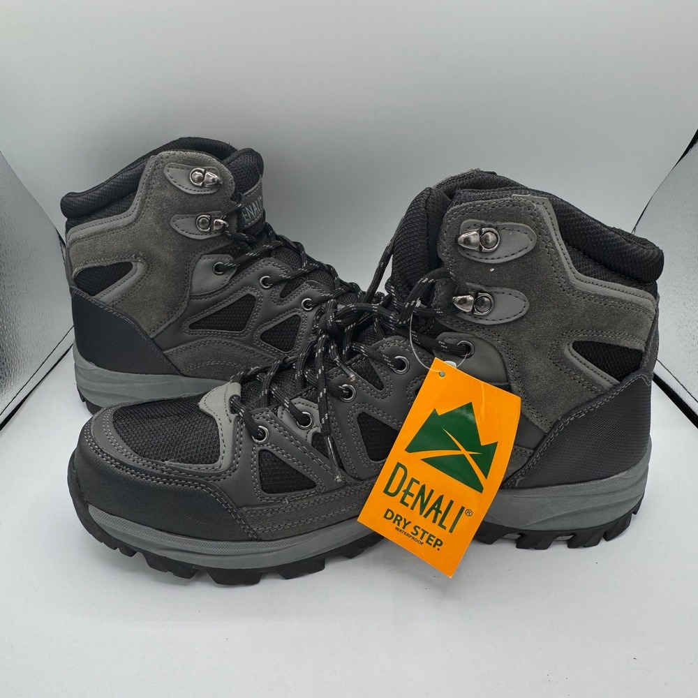 Denali Dry Step Waterproof Hiking Boots Mens 12 Grey Black A16U121A-2